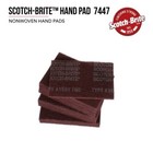 3m 7447 7447b Scotch-brite    Maroon Hand Pads  60 Pads   free Ups Shipping 