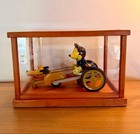 Young Epoch Mickey   Pluto Antique Tin Toy Cart Display Rare Vintage Japan