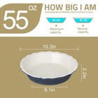 Sweejar Ceramic Pie Pan  10 Inches Round Baking Dish For 10 Inches  White