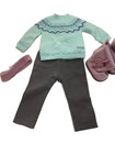 American Girl Doll Frosty Fair Isle Outfit Complete Set 2013