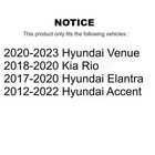 Rear Drum Brake Hardware Kit Spring For Hyundai Elantra Accent Venue Kia Rio