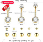 Xpircn Body Piercing Kit 14k Gold Filled 20g 18g 16g 14g 12g  90pcs-gold
