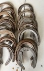 Lot Of 47 Used Metal  Horseshoes Rustic Cowboy Bulk Crafting Welding