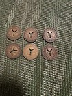 Nyc  New York City Subway 6 Tokens Set 1953 Size Of A Dime Vintage