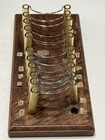 Vtg Dental Laboratory Plastic Tube   Wire Set In Wooden Rack Unidentified