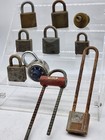 Lot Of 10 Assorted Antique Vintage Locks Padlocks no Keys royal-yale-master usa