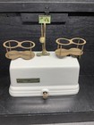 Antique White Enameled Cast Iron Case Dairy Scale The Torsion Balance Co Usa