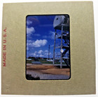 Kodachrome Red Border Slide    1952  Korean War Era Tower Korea Japan