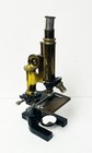 Antique Bausch   Lomb Brass Microscope F m  Thomas Co Distributor C  1890   1910