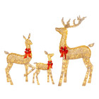 Flat Style Lighted Christmas Deer Outdoor Yard Decorations Reindeer Decorations