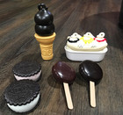 Vintage 2000   s  Dairy Queen Play Food Lot- Banana Split  Dilly Bar  And More