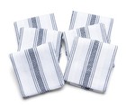 Pack Of 6 Kitchen Hand Towels 100  Cotton Dish Towel 18x28  Striped Hand Towels