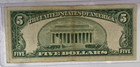 1953a  5 Five Dollar Red Seal Legal Tender Note Priest anderson B61209781a