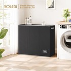 180l Laundry Hamper 3 Section Extra Large Laundry Hamper With Lid Dirty Clothes