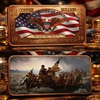 2026 George Washington Crosses The Delware 10oz Avdp  999 Fine Copper  presale 