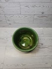 Mc Coy Vintage 3 75  Deep Green Floraline 506 Pottery Planter Loop Wave Pattern
