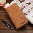 Men s Long Wallet Leather Clutch Bifold Id Card Holder Purse Checkbook Billfold