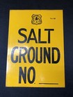 Vintage National Forest Service Metal Sign   salt Ground No  _____  Form 1501