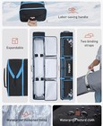 Rolling Ski   Boot Bag Combo Wheeled Padded Holds 2 Skis 195cm
