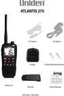Uniden Atlantis 275 Handheld Two-way Vhf Marine Radio  Floating Ipx8 Submersi   