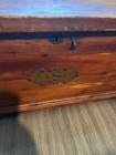 Vintage Decoration Wood Storage Trunk Chest Retro Design Barn Antique Style Home