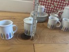 Vtg Children s Porcelain Nordic Marcrest Atomic Style Tea Dish Set Japan  23 Pcs