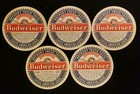 Vintage Set  5  Budweiser Beer Coaster 90 s