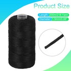 Nylon String Cord 1 5mm X 218yards Rope Braided Thread Beading Cord Black
