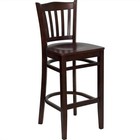 Home Square Hercules Series 31  Restaurant Bar Stool In Cherry - Set Of 3