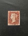 Queen Victoria Penny Red Sg 8 Pl 31 Bs 20 Used Maltese Cross Clear 4 Margins Vf