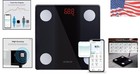 Sleek Smart Bathroom Scale - Accurate 330lbs Weight   Body Composition Analysis