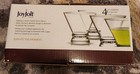 New Joyjolt Barware Afina 4 Piece Martini Glass Set 8 Oz Clear Glasses New