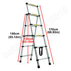 Aluminum Telescopic Extension Ladder Extendable Folding Multi-use Step A-frame
