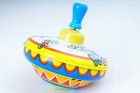 Vintage Ohio Art Tin Toy Lithograph Top 304b177