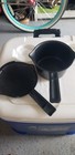 Pampered Chef Small Micro Cooker  2776 Microwave Rice Steamer 1 Qt 4 Cup Black