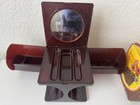 Retro Vintage Vanity Makeup Jewelry Storage Box Cube Rare Hong Kong   Orig Box