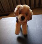 Steiff Dog Biggie Vintage 1960s Collectible 4 In High 6 In Long Mohair