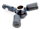 Me-ts03  2 Way Socket Auto Cigarette Lighter Splitter Usb Plug Adapter Charger