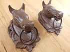 2 Large Cast Iron Horse Heads Head Ring Hitching Post Barn Holder Decor Bathroom