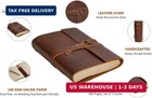 Leather Journal Notebook - Rustic Handmade Vintage Leather Bound Journals Fo