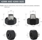 Router Collet Kit 42999 1 4  And 42950 1 2  Fits For Porter Cable Models-2 Pack