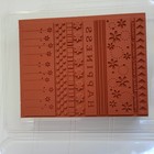 Stampin  Up  Happiness Background Rubber Stamp Set Flowers Borders 2007 Scrapboo