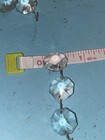 600 Vintage Clear Octagon Lead Crystals Faceted Chandelier Mixed Lengths