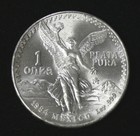 1984 Uncirculated Fresh From Roll Silver Mexico Libertad Plata Pura Onza