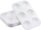 8 Pcs White Plastic Paint Tray Palettes  Watercolor Palette Painting Tray For Pa