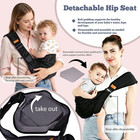 Baby Sling Carrier For Toddler  Baby Side Carrier With Detachable Seat Cushion 