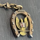 Fraternal Order Of Eagles Horseshoe Fob Antique Gf rgp Dimensional L2