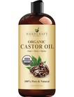 Premium Organic Castor Oil 100  Pure And Hexane-free Cold-pressed Beauty 16 Fl 