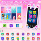 Kids Smart Phone For Girls Gifts - Toddler Christmas Birthday Gift For Age 3 4 5