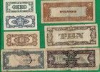 Ww-ii Philippines- Lot Of 7 Different  3 Uncirc  - Jim Japanese Invasion Money